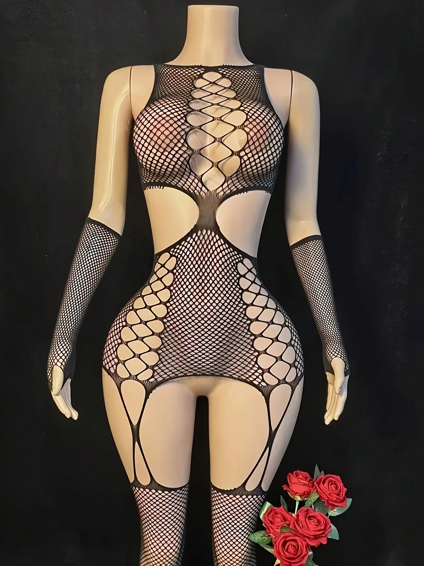 Women's Sexy Fishnet Bodysuit  - огляд і ціна Fishnet Stocking Women
