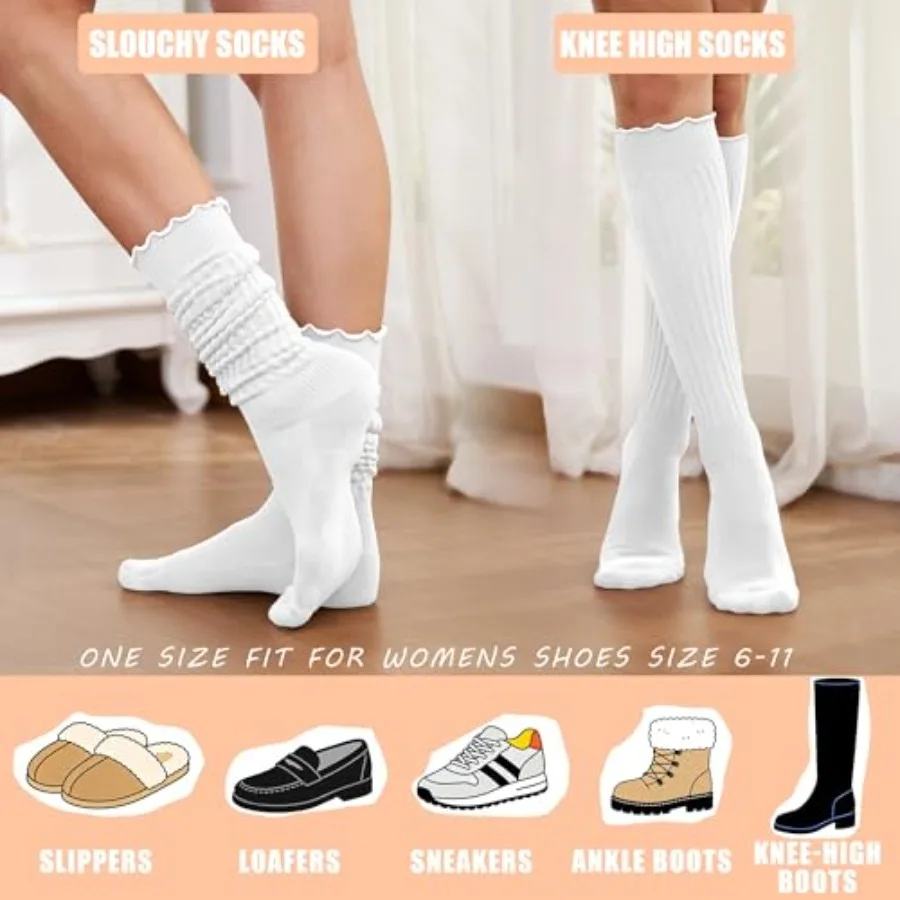 Women's Ruffle Slouchy Socks 3 - огляд і ціна Boot Sock Slouchy