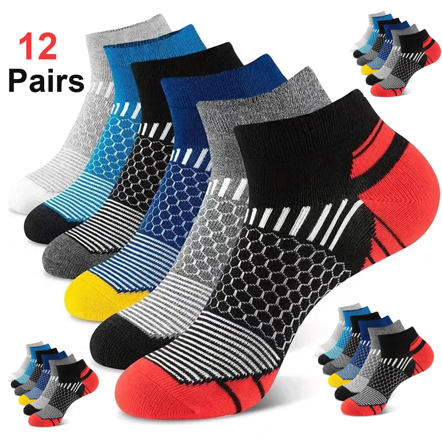 24 Pairs Men's Honeycomb Mesh  - огляд і ціна Ankle Sock Low Cut
