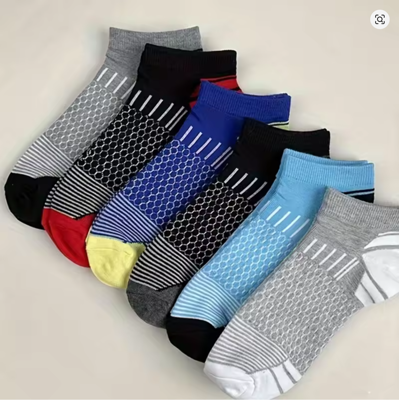 24 Pairs Men's Honeycomb Mesh  - огляд і ціна Ankle Sock Low Cut