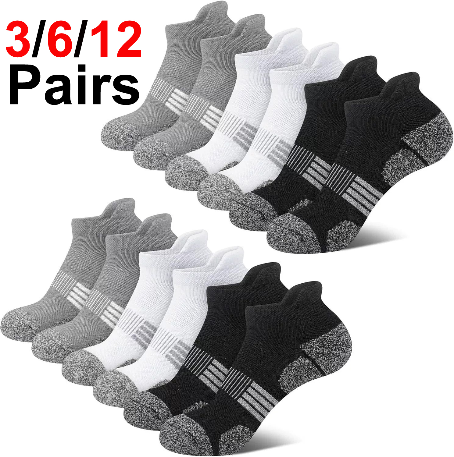 Men's Ankle Socks 6/12 Pairs B - огляд і ціна Ankle Sock Low Cut