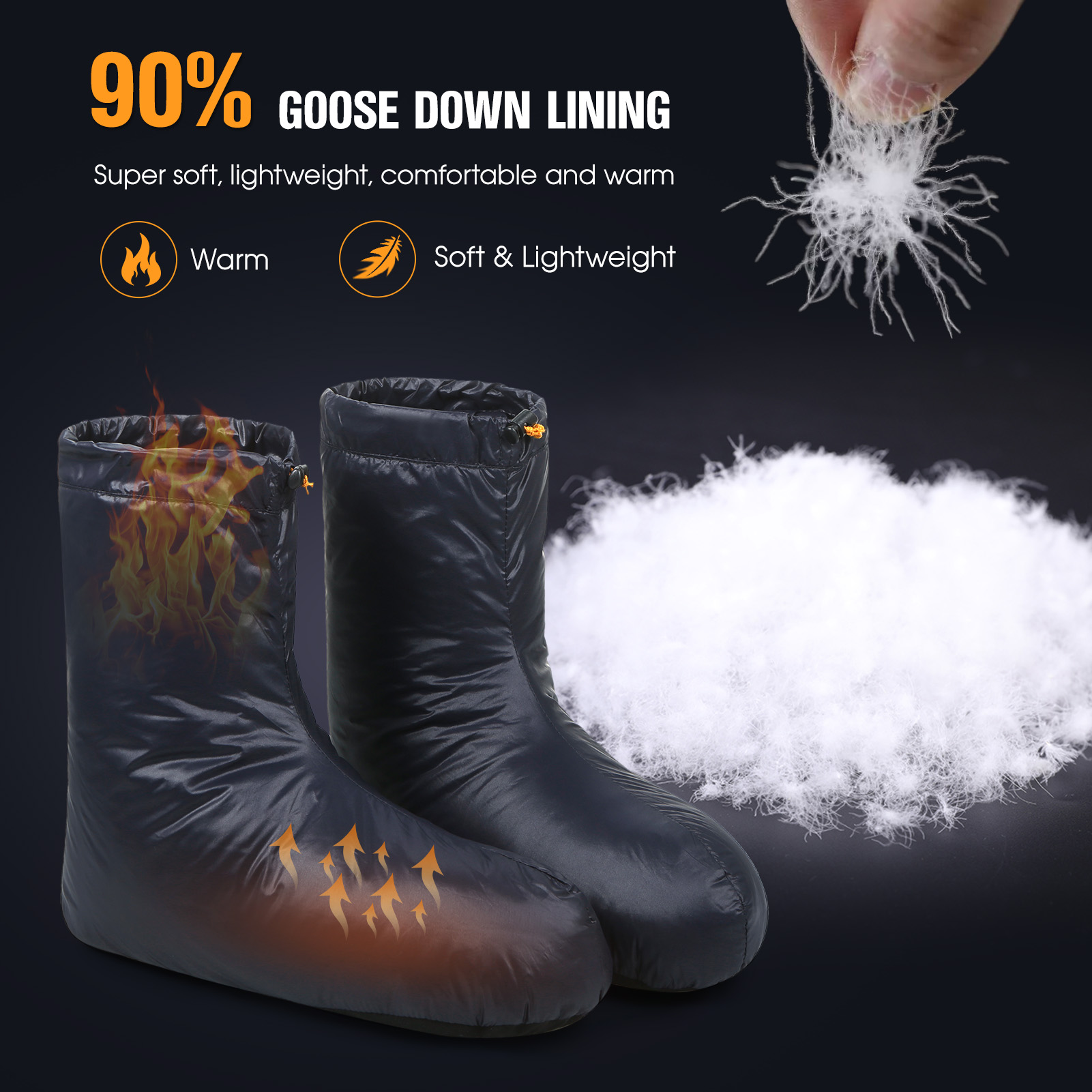Lixada Winter Down Booties Soc - огляд і ціна Sock Organizer Tray