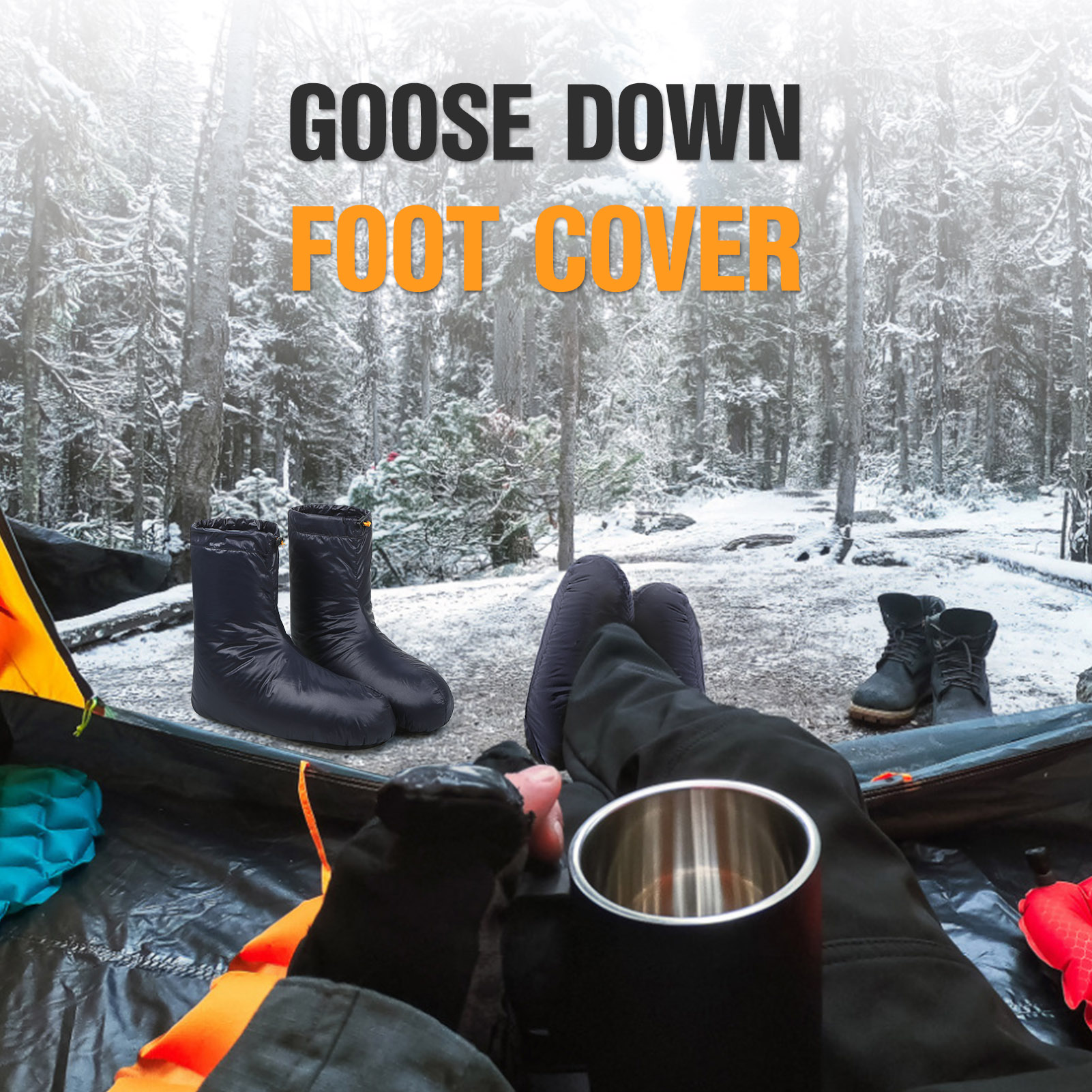 Lixada Winter Down Booties Soc - огляд і ціна Sock Organizer Tray