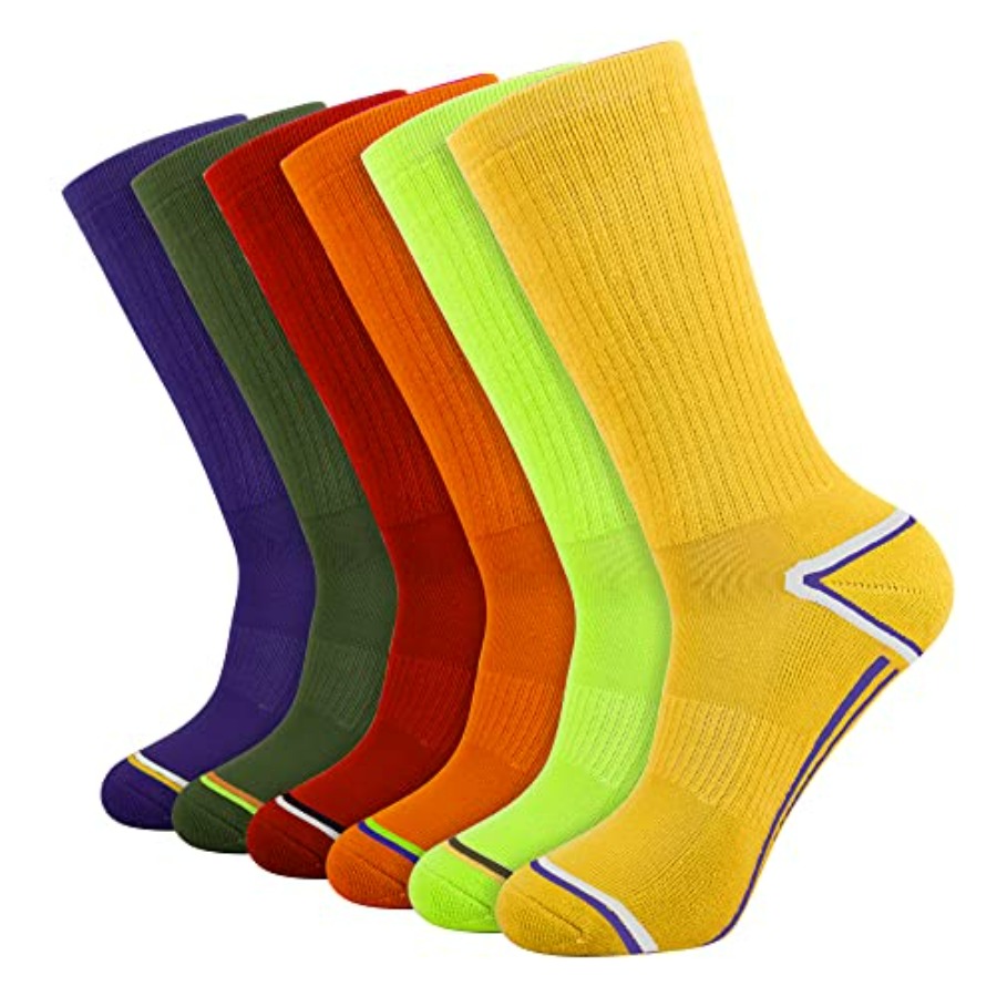 Mens 6 Pack Athletic Performan - огляд і ціна Cotton Crew Sock Pack