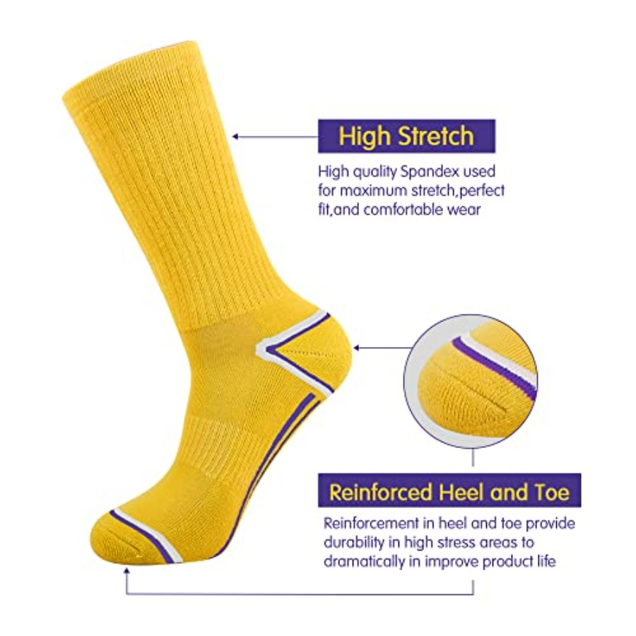 Mens 6 Pack Athletic Performan - огляд і ціна Cotton Crew Sock Pack