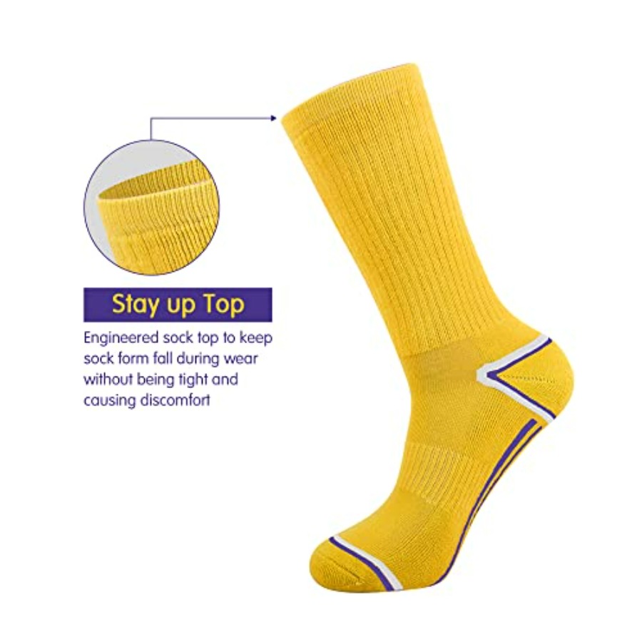 Mens 6 Pack Athletic Performan - огляд і ціна Cotton Crew Sock Pack