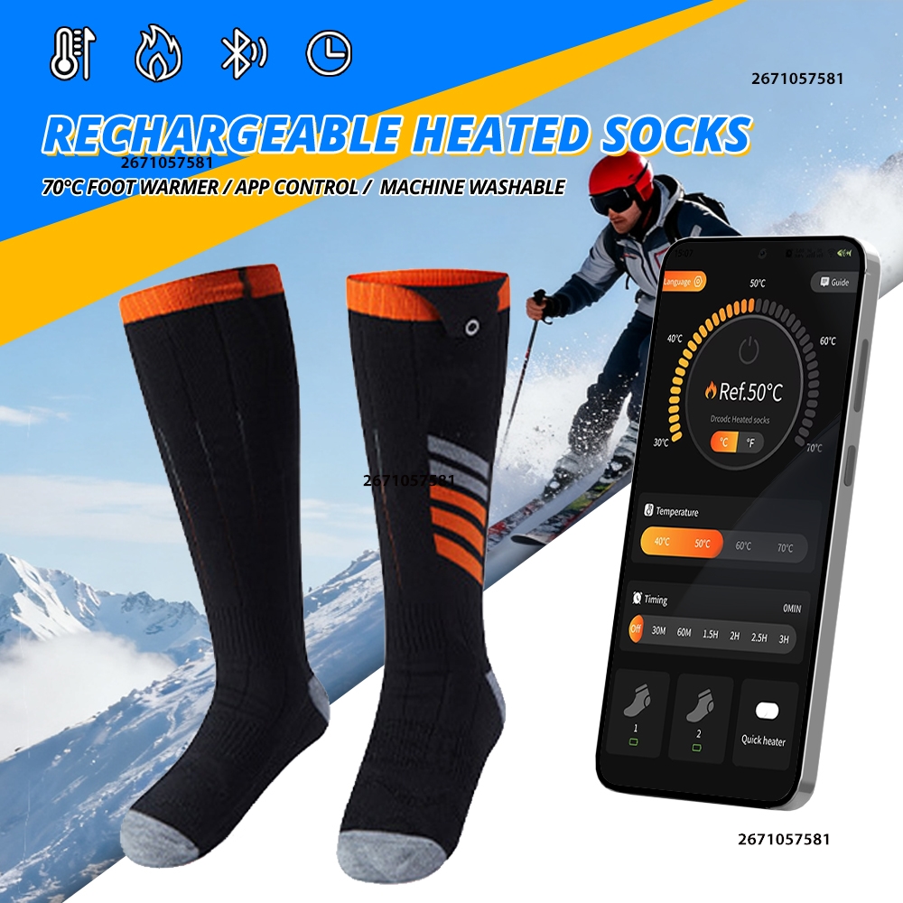 APP Control Heated Socks Recha - огляд і ціна Thermal Sock Winter