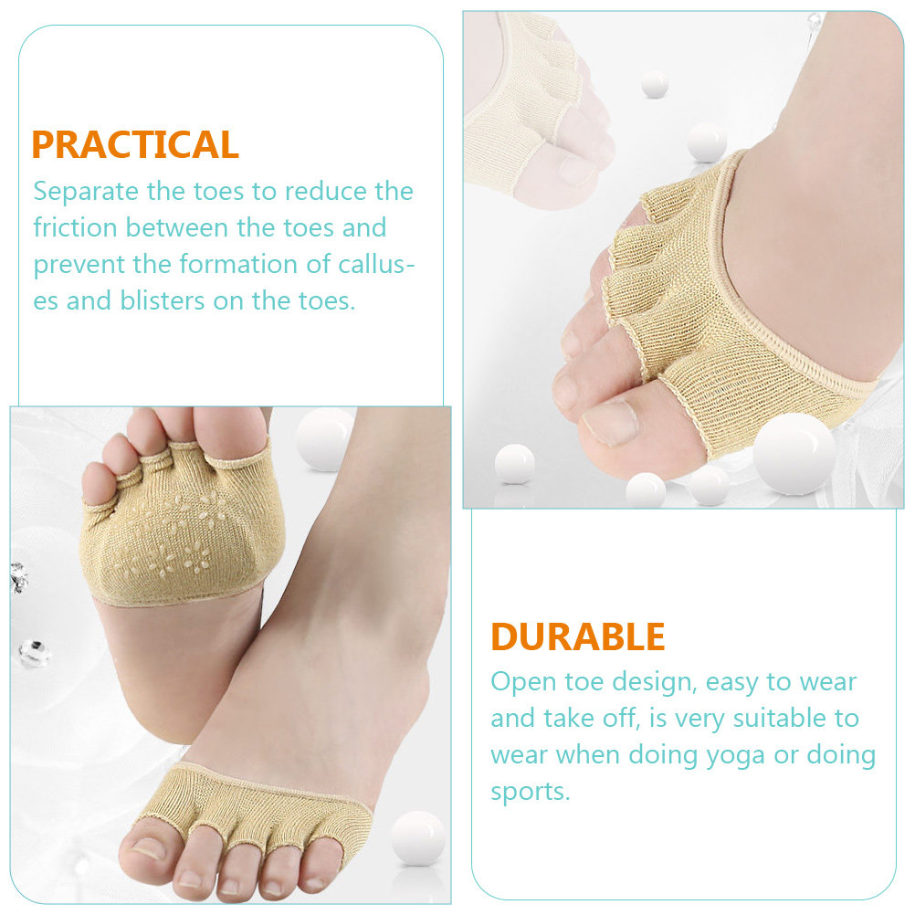 2Pairs Cotton Toeless Yoga Soc - огляд і ціна Grip Sock Yoga