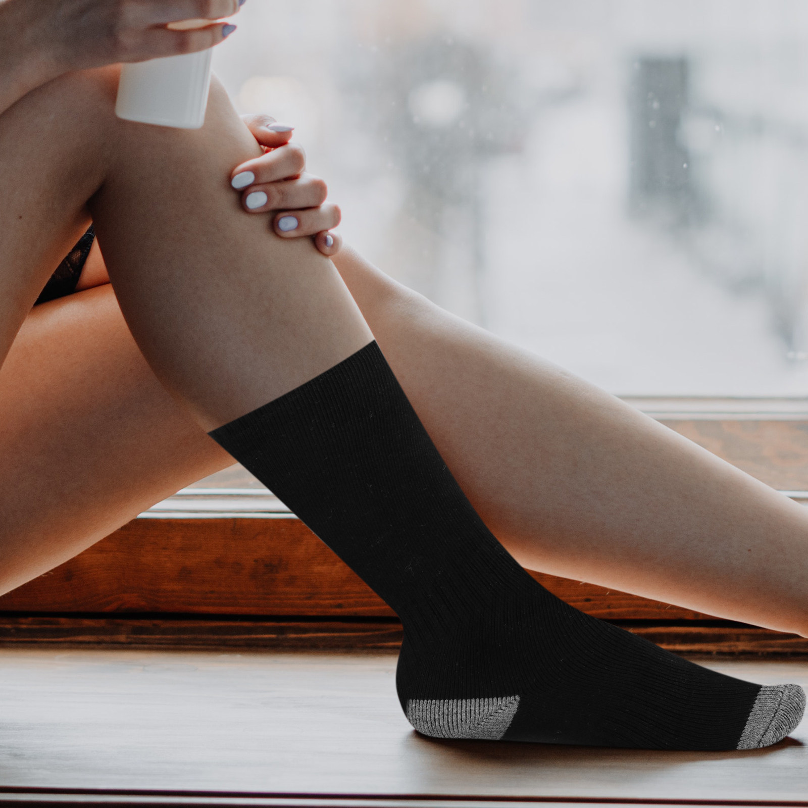1Set USB Rechargeable Heated S - огляд і ціна Thermal Sock Winter