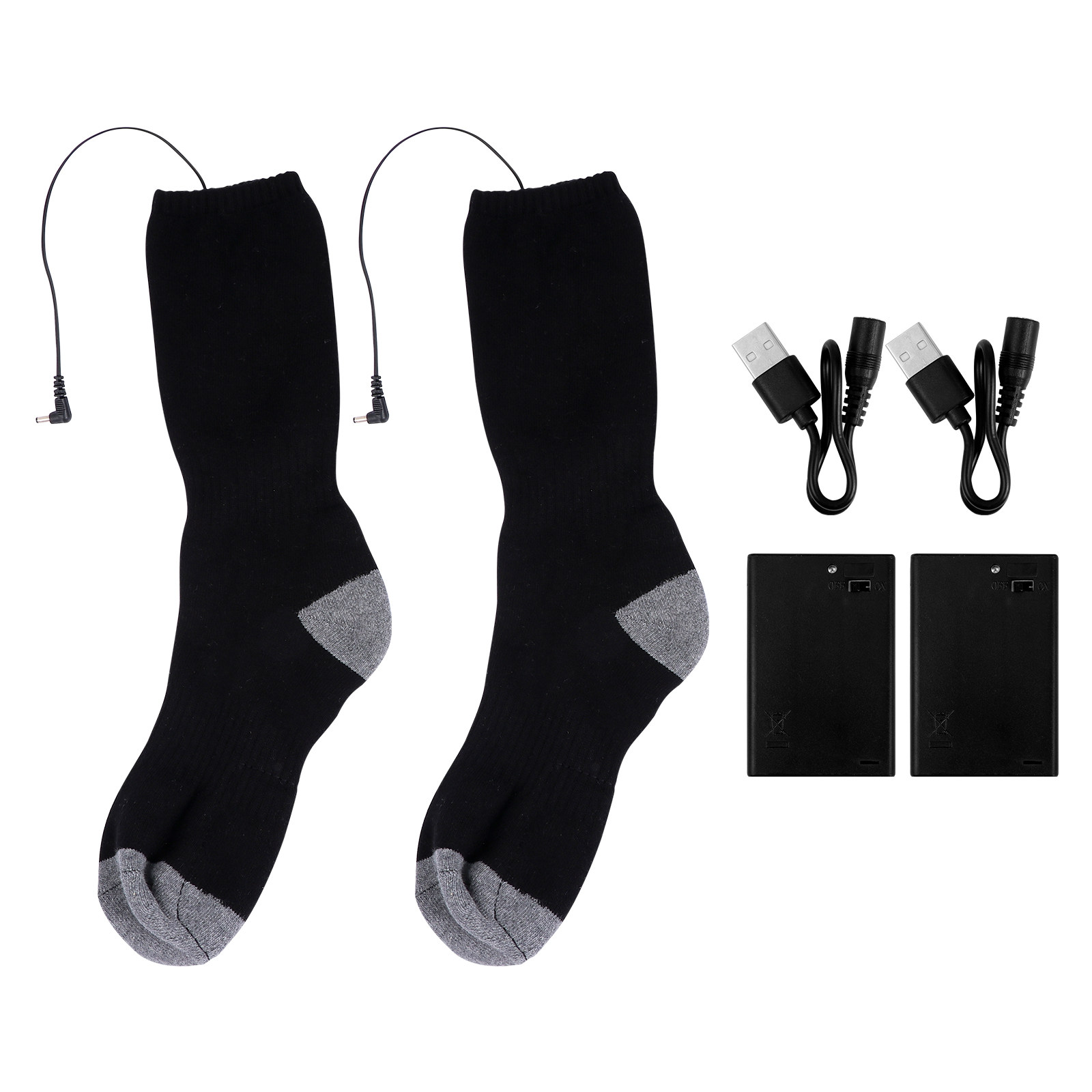 1Set USB Rechargeable Heated S - огляд і ціна Thermal Sock Winter