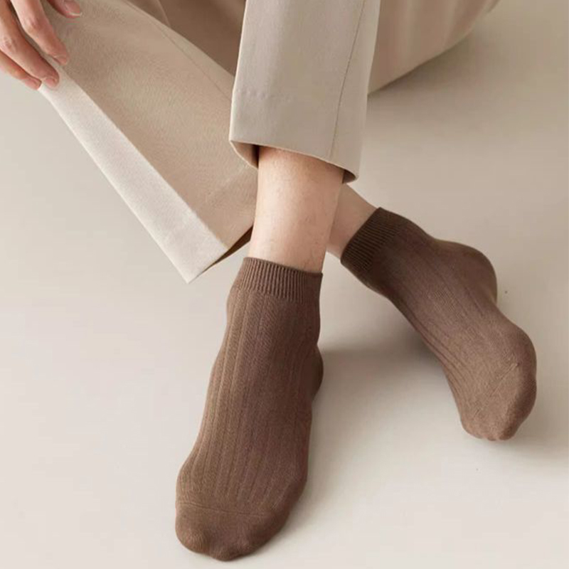 5Pairs Men's Simple Crew Socks - огляд і ціна Ankle Sock Low Cut