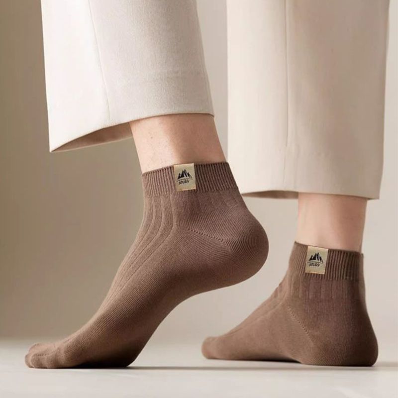 5Pairs Men's Simple Crew Socks - огляд і ціна Ankle Sock Low Cut