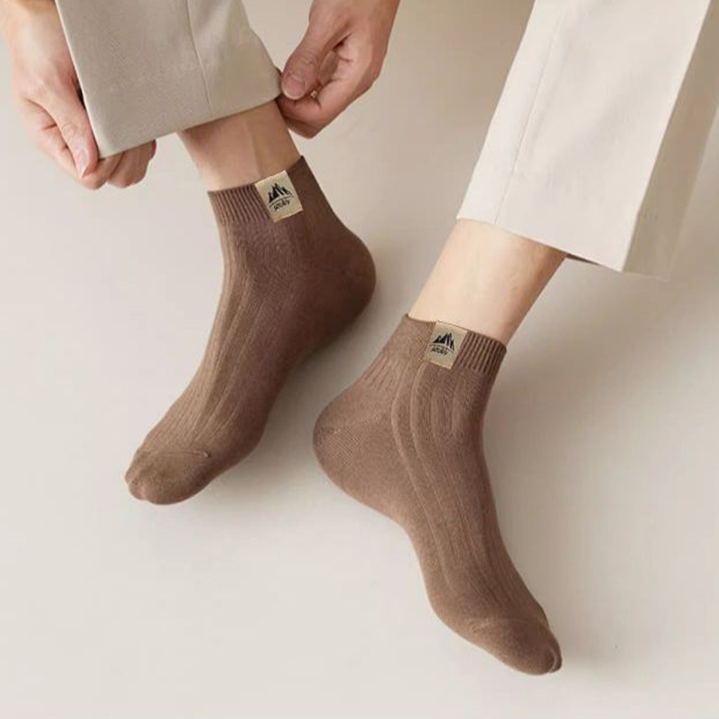 5Pairs Men's Simple Crew Socks - огляд і ціна Ankle Sock Low Cut