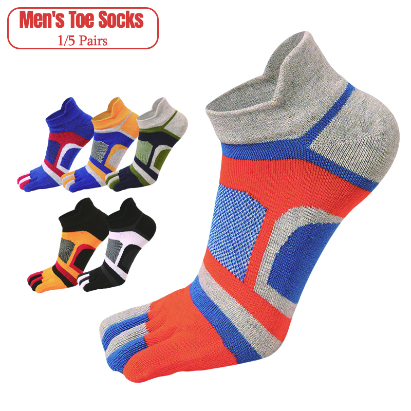 1/5 Pairs  Men’s Five-Toe Athl - огляд і ціна Ankle Sock Low Cut